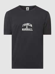 T-shirt z bawełny od Franklin & Marshall Czarny - 1