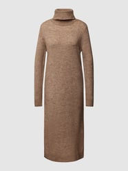 Strickkleid mit Rollkragen Modell 'JULIANA' von Pieces Beige - 36