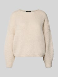 Strickpullover mit Rundhalsausschnitt von Oui Beige - 18