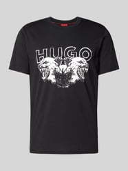 T-Shirt mit Label- und Motiv-Print Modell 'Durro' von HUGO - 37