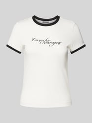 T-shirt met statementprint van Weekday - 33
