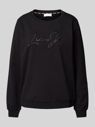 Sweatshirt mit Label-Detail von LIU JO SPORT Schwarz - 9