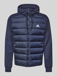 Steppjacke mit Daunen-Federn-Füllung und Label-Print von ADIDAS SPORTSWEAR Blau - 44