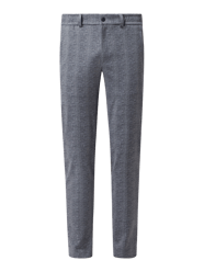 Korte chino van jersey, model 'Phil' van Brax Grijs / zwart - 34