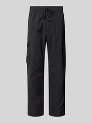 Tapered Fit Cargohose mit Tunnelzug Modell 'Urbanex' von BOSS Green Schwarz - 2