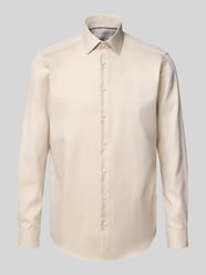 Regular Fit Business-Hemd mit Kentkragen von Christian Berg Men Beige - 28