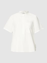 Bluse mit kurzer Knopfleiste von Marc O'Polo Denim Weiß - 16