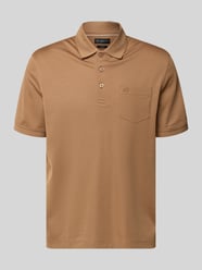 Regular Fit Poloshirt mit Brusttasche und Label-Stitching von bugatti - 19