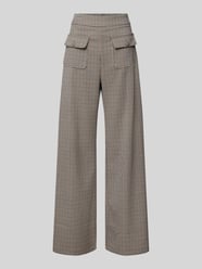 Broek met wijde pijpen en klepzakken, model 'JOHN' van SUNCOO PARIS Beige - 10