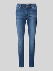 Jeansy o skróconym kroju skinny fit model ‘ITALY’ od Buena Vista - 6