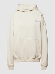 Bluza z kapturem o kroju oversized z wyhaftowanym logo od Pegador Biały - 39
