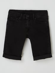 Jeansshorts mit Stretch-Anteil Modell 'Becket' von Pepe Jeans Grau / Schwarz - 34
