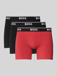 Slim fit boxershorts van katoenmix in set van 3 model 'POWER' van BOSS - 43