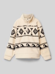 Sweatshirt mit Stehkragen Modell 'CALLING ALL MY GIRLS' von Roxy Beige - 18