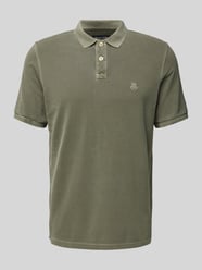 Poloshirt mit Label-Stitching von Marc O'Polo Grün - 27