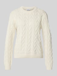 Strickpullover mit Zopfmuster Modell 'DARIELLA' von NOISY MAY® - 2