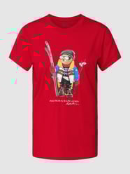 T-Shirt mit Label- und Motiv-Print Modell 'SKI BEAR' von Polo Ralph Lauren Rot - 13