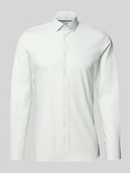 Super Slim Fit Business-Hemd Modern Kent Uni Twill von OLYMP No. Six - 13