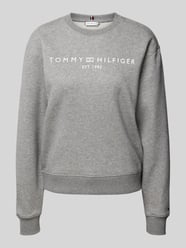 Sweatshirt mit Label-Print von Tommy Hilfiger Grau - 9