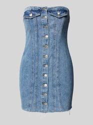 Jeanskleid mit Brusttaschen Modell 'JASMINE' von Only Blau - 22