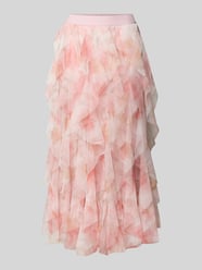Spódnica maxi w kształcie litery A z falbanami model 'SKY' od ONLY Fuksjowy - 6
