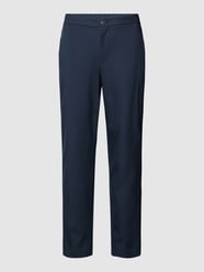 Slim Tapered Fit Stoffhose mit elastischem Bund Modell 'DANN' von SELECTED HOMME Blau - 12