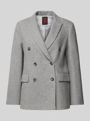 Blazer met reverskraag van Stefanel Grijs / zwart - 32