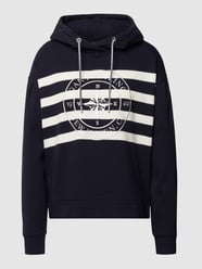 Hoodie mit Streifenmuster von Gant Blau - 12