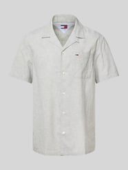 Regular fit vrijetijdsoverhemd van een mix van katoen en linnen van Tommy Jeans - 37