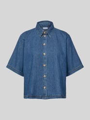 Relaxed Fit Jeansbluse mit Knopfleiste von Jake*s Collection - 8