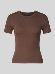 Slim fit T-shirt van katoenmix, model 'VAL LIFE' van Only - 27