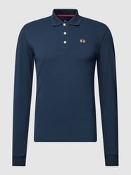 Poloshirt mit langen Ärmeln von La Martina Blau / Türkis - 12