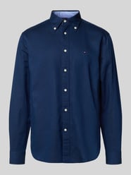 Regular fit vrijetijdsoverhemd van een mix van katoen en linnen van Tommy Hilfiger - 44