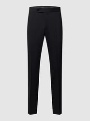 Smokingpantalon van zuivere wol van Wilvorst Grijs / zwart - 13
