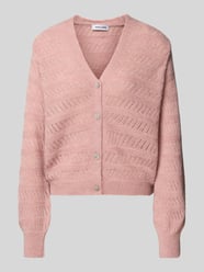 Kurtka o kroju regular fit z mieszanki wełny i wełny z alpaki z efektem dzianiny od More & More Fuksjowy - 14