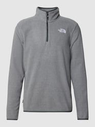 Fleecepullover mit Troyer-Kragen Modell '100 GLACIER' von The North Face Grau - 8