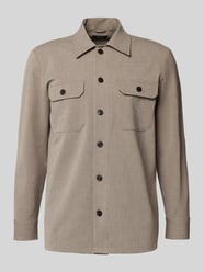 Regular fit overhemdjack met kentkraag, model 'Damo' van Matinique Beige - 8