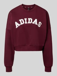 Sweatshirt mit Logo-Schriftzug von adidas Sportswear Bordeaux - 2