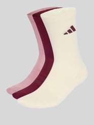 Socken aus Baumwoll-Mix im 3er-Pack von adidas Sportswear Bordeaux - 36
