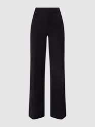 High Waist Marlenehose mit Seitenschlitzen  von Mango Schwarz - 31