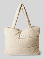 Shopper mit Label-Detail Modell 'SASJA' von MSCH Copenhagen Beige - 10