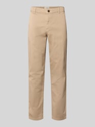 Straight Fit Chino mit Eingrifftaschen Modell 'Vance' von JACK & JONES Beige - 13