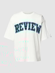T-Shirt mit Logo-Stitching von REVIEW Weiß - 39