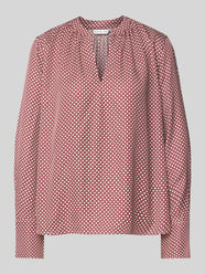 Regular Fit Bluse mit V-Ausschnitt von Tommy Hilfiger Rot - 24