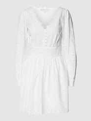 Mini-jurk met gebloemde broderie anglaise van MICHAEL Michael Kors Wit - 34
