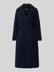 Schurwollmantel mit Taillengürtel Modell 'MANU' von Weekend Max Mara Blau - 46