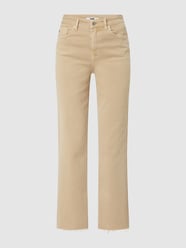 Jeansy o kroju loose straight fit z dodatkiem streczu model ‘Barcelona Slit’  od Mavi Jeans Beżowy - 42