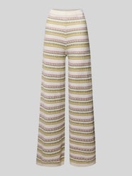 Bootcut broek in all-over look van REVIEW - 15