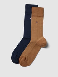 Sokken met labeldetails in een set van 2 paar, model 'Herringbone' van Tommy Hilfiger Beige - 32