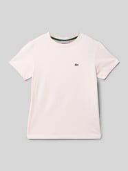 T-Shirt mit Logo-Stitching von Lacoste Pink - 1